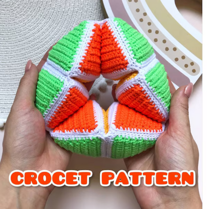 PDF Crochet Pattern: Hexaflexagon Fidget Toy -WoollyWondersCrochet