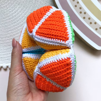 PDF Crochet Pattern: Hexaflexagon Fidget Toy -WoollyWondersCrochet