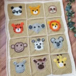 Jungle Baby Blanket Crochet Pattern