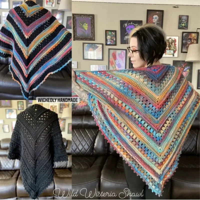 Wild Wisteria Shawl Crochet Pattern - Image 2