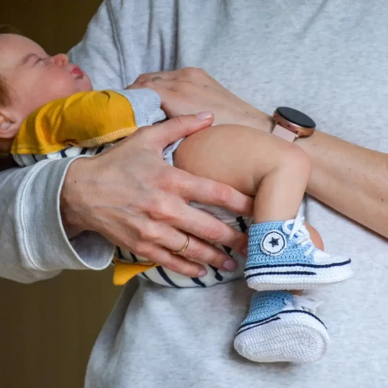Baby high top sneakers crochet pattern - Image 3