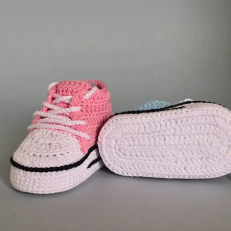 Baby high top sneakers crochet pattern - Image 4