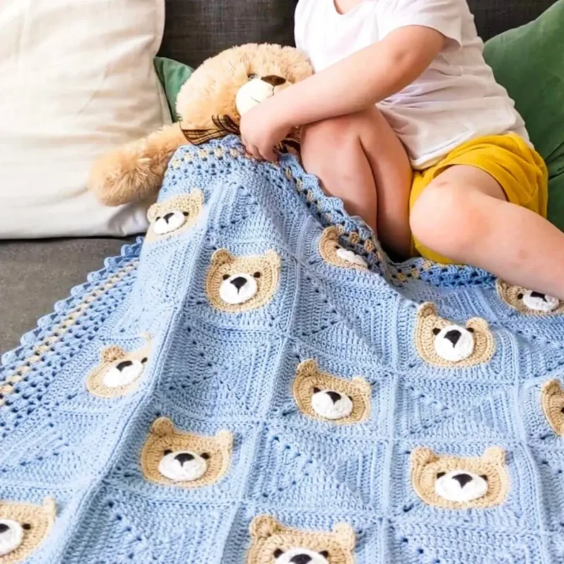Crochet Teddy Bear Blanket Pattern - Image 3